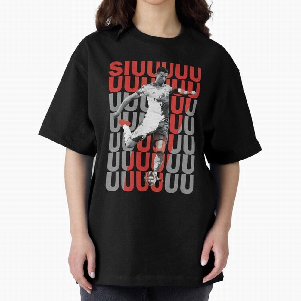 Siuuuuuu Cristiano Ronaldo Oversized T-Shirt Feel the Heartbeat of FIFA World Cup 2026 Group Stage Spirit, Driven by Portugal, Neymar, Global Supporter Spirit, Legendary Goals, National Colors and Tournament Celebration; Made for Die Hard