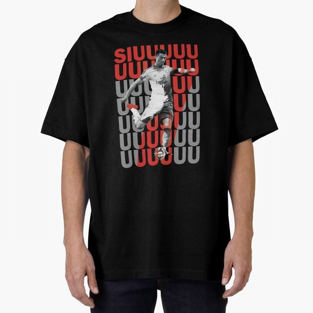 Siuuuuuu Cristiano Ronaldo Oversized T-Shirt Feel the Heartbeat of FIFA World Cup 2026 Group Stage Spirit, Driven by Portugal, Neymar, Global Supporter Spirit, Legendary Goals, National Colors and Tournament Celebration; Made for Die Hard