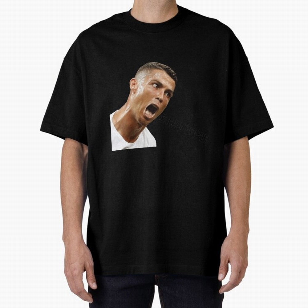 Cristiano Ronaldo Siuuu Oversized T-Shirt Bring World Football Passion into FIFA World Cup 2026 USA Canada Mexico Spirit, Inspired by France, Messi, Championship Spirit, Famous Goals, Roaring Crowds and International Football Unity; Ideal for