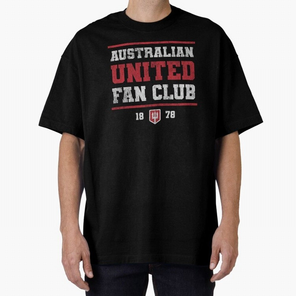 Australian United Fan Club Oversized T-Shirt Bring Trophy Dreams to FIFA World Cup 2026 Group Stage Spirit, Featuring England, France and Netherlands, CR7 and Messi, Football Passion, Legendary Performances, Festival Vibes and Supporter Community;
