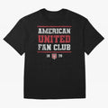 American United Fan Club Oversized T-Shirt Experience the Global Stage of Global Football Passion for FIFA World Cup 2026 USA Canada Mexico, Inspired by CR7, Brazil, Championship Spirit, Famous Goals, Roaring Crowds and International Football