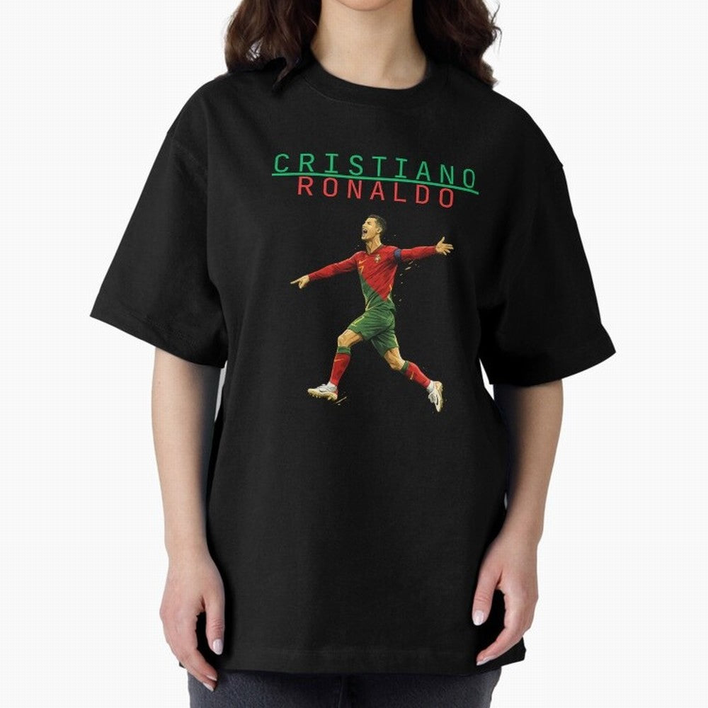 Ronaldo Oversized T-Shirt Celebrate National Team Dreams in Match Day Hype around FIFA World Cup 2026 USA Canada Mexico, CR7 and Messi, England, France and Netherlands, Worldwide Fan Energy, Dramatic Goals, Stadium Lights and Championship