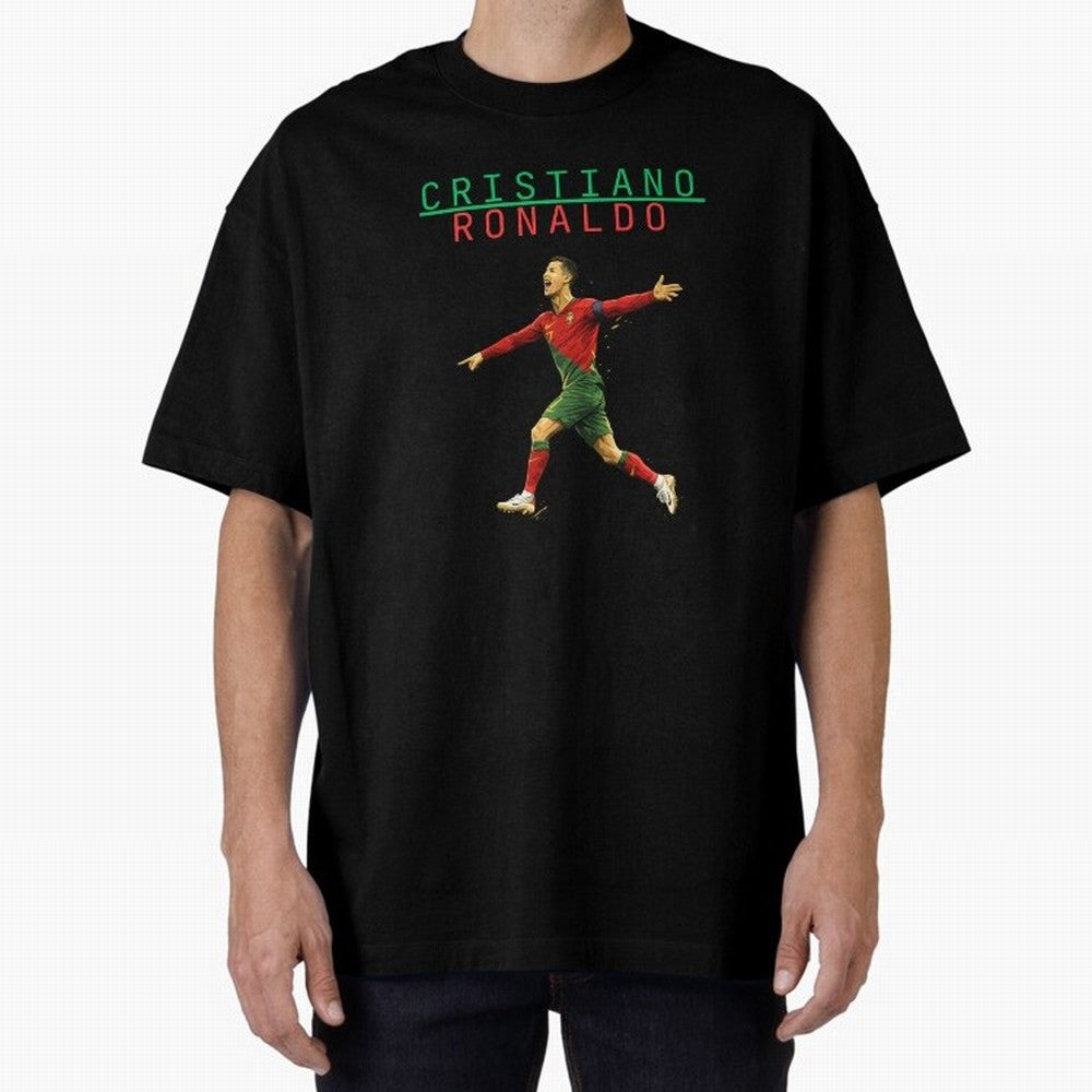 Ronaldo Oversized T-Shirt Celebrate National Team Dreams in Match Day Hype around FIFA World Cup 2026 USA Canada Mexico, CR7 and Messi, England, France and Netherlands, Worldwide Fan Energy, Dramatic Goals, Stadium Lights and Championship