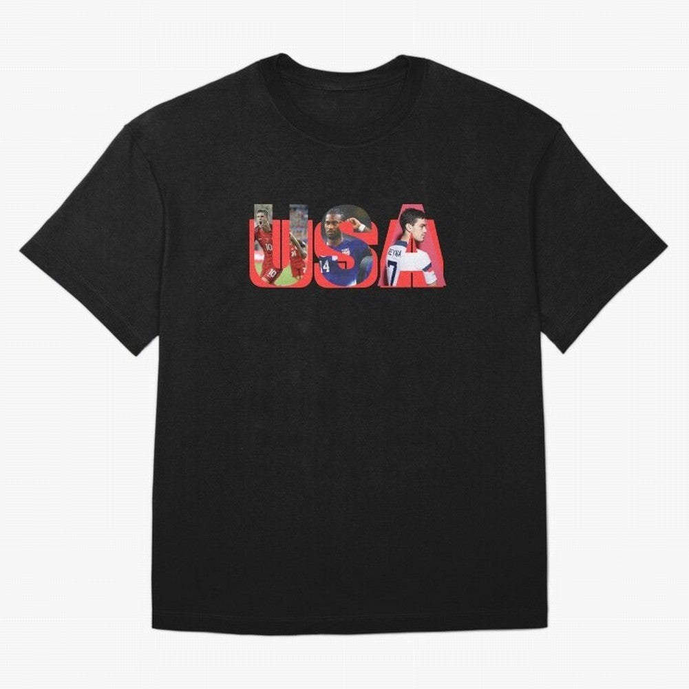 USA Soccer Cristian Pulisic, Haji Wright, Gio Reyna Oversized T-Shirt Celebrate Fan Favorites in FIFA World Cup 2026 USA Canada Mexico Celebrating Cristiano Ronaldo, Argentina and Brazil Energy, Classic Soccer Heritage, Championship Pressure, Fan