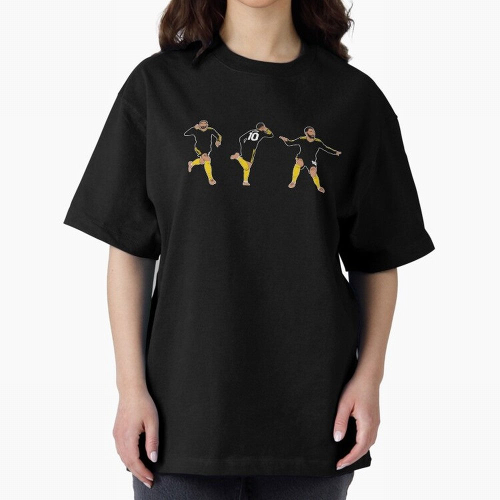 Matheus Cunha Goal Celebration Dance Trio Minimalist Oversized T-Shirt Bring Bold Fan Energy to FIFA World Cup 2026 Group Stage Spirit, Built around France and Portugal, Messi and Cristiano Ronaldo, Global Supporter Spirit, Legendary Goals,