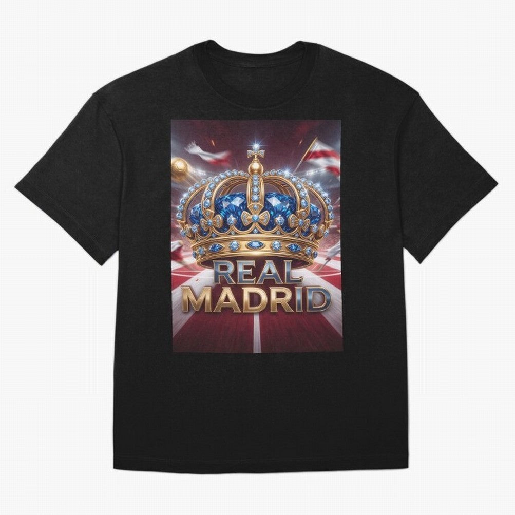 The Diamond of Real Madrid Oversized T-Shirt Celebrate Soccer Greatness during Global Football Passion for FIFA World Cup 2026, Centered on Neymar, Argentina, Fan Favorite Moments, National Team Passion, Big Match Drama and Soccer History; Made for
