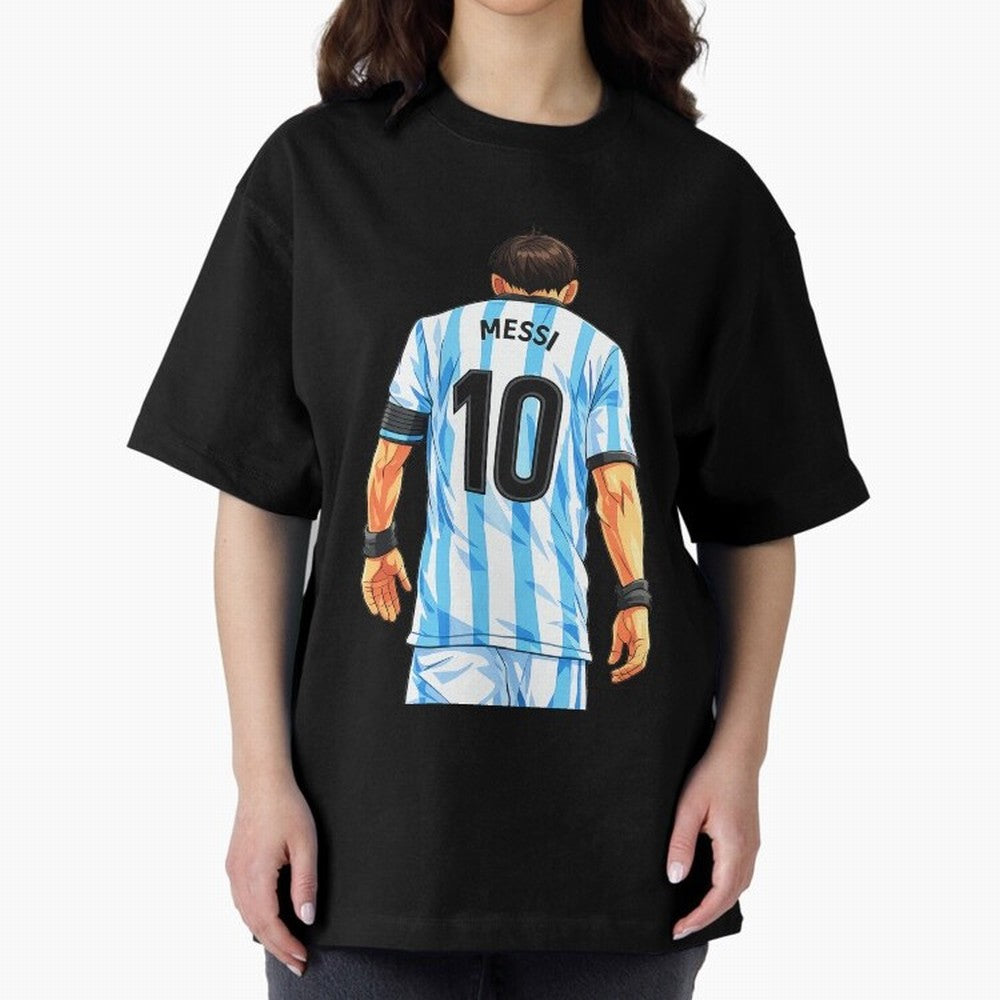 Messi Argentina 10 Oversized T-Shirt Represent Fans Who Live for Global Football Passion for FIFA World Cup 2026, Capturing CR7, Germany, Football History, Final Match Energy, Crowd Noise and Once in a Lifetime Moments; Perfect for People Who Love