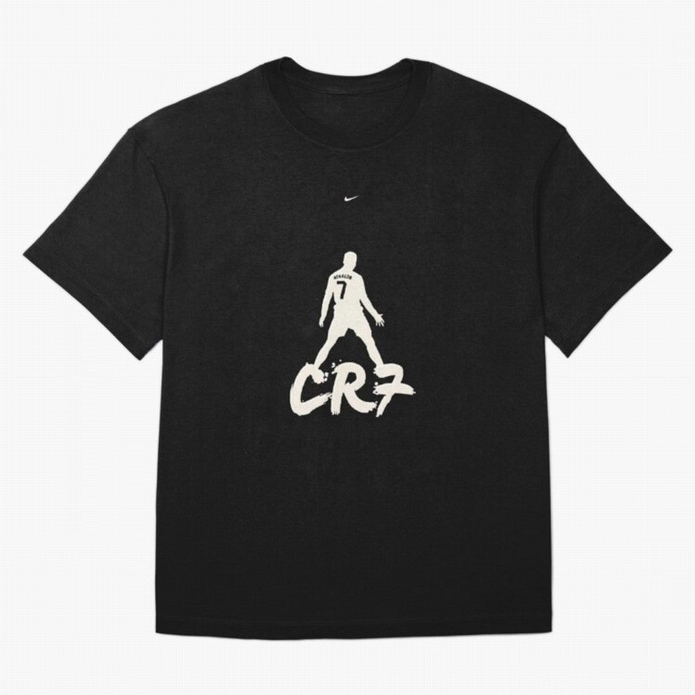 Cristiano Ronaldo CR7 Minimalist Silhouette Football Art Oversized T-Shirt Turn Every Weekend Toward the FIFA World Cup 2026 Journey through Haaland and Mbappe Highlights, Germany Pride, Football History, Final Match Energy, Crowd Noise and Once in