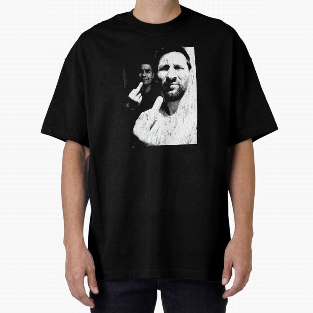 Cristiano Ronaldo & Messi Vintage Oversized T-Shirt Back Your Heroes with FIFA World Cup 2026 Group Stage Connected to Haaland, Brazil Energy, Soccer Culture, Superstar Moments, National Team Dreams and Competitive Fire; Ideal for Fans Who Follow