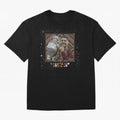 Cristiano Ronaldo Inspired Emoji Mosaic Art ¨C Football Champion Trophy Tribute Poster Oversized T-Shirt Keep the Match Day Mood of FIFA World Cup 2026 USA Canada Mexico Spirit, Celebrating Portugal, Spain and Germany, Haaland and Mbappe, Football