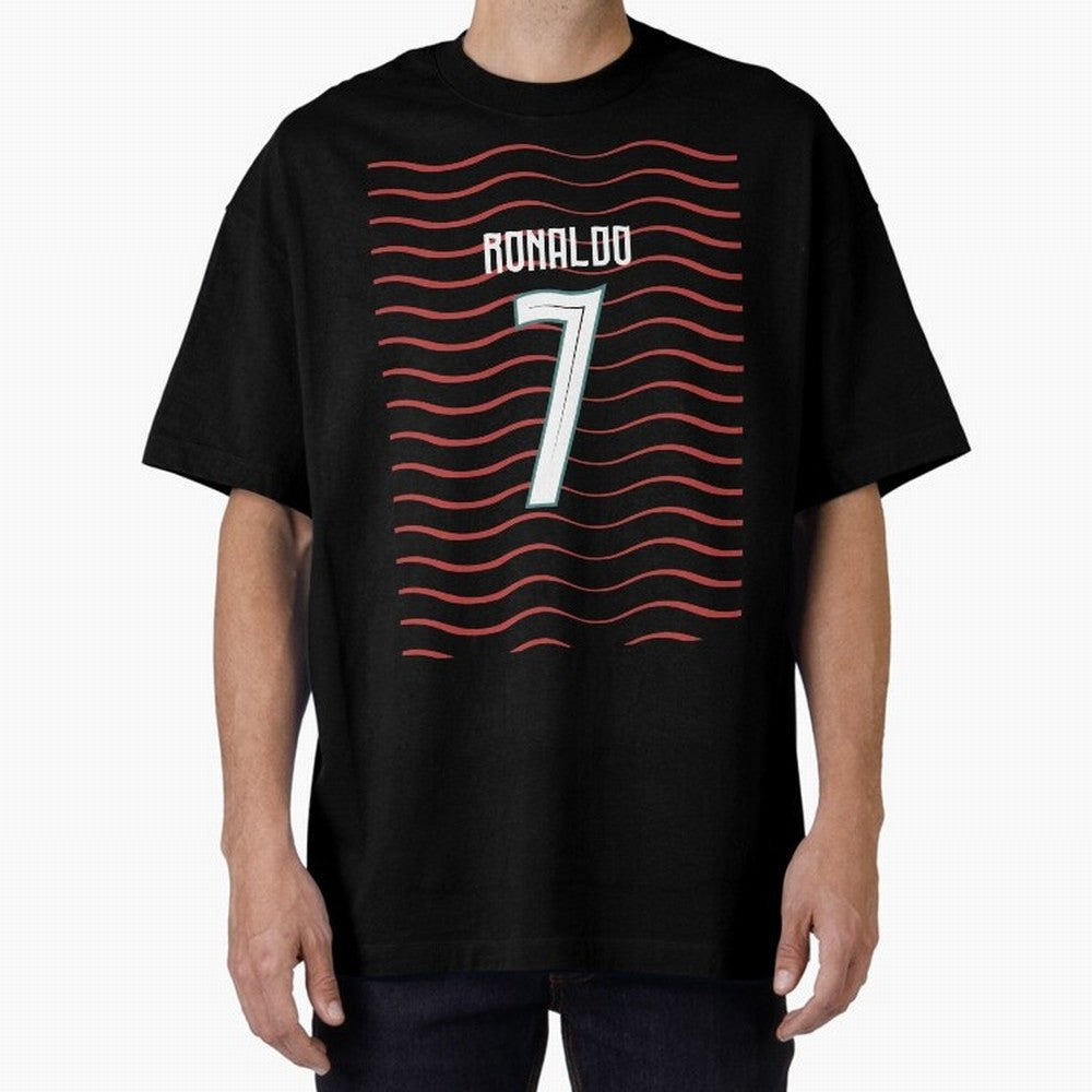 Cristiano Ronaldo Portugal Jersey 2026 World cup Oversized T-Shirt Honor Football Greatness during FIFA World Cup 2026 USA Canada Mexico Connected to Messi and Cristiano Ronaldo, Spain and Netherlands Energy, Football Festival Excitement, Trophy