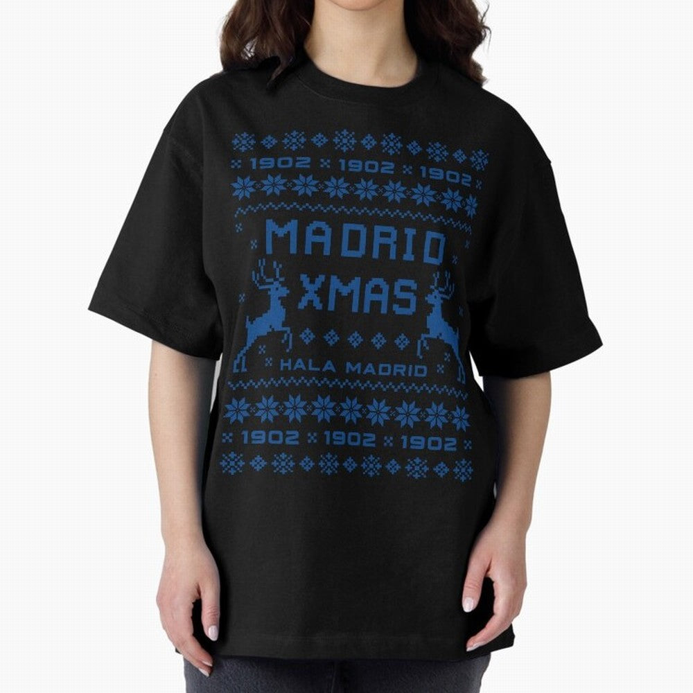 Real Madrid Christmas Oversized T-Shirt Turn Every Weekend Toward FIFA World Cup 2026 USA Canada Mexico for Fans of Messi, Neymar and Mbappe and France and Portugal, Bringing Stadium Chants, National Pride, Trophy Dreams and Unforgettable Football