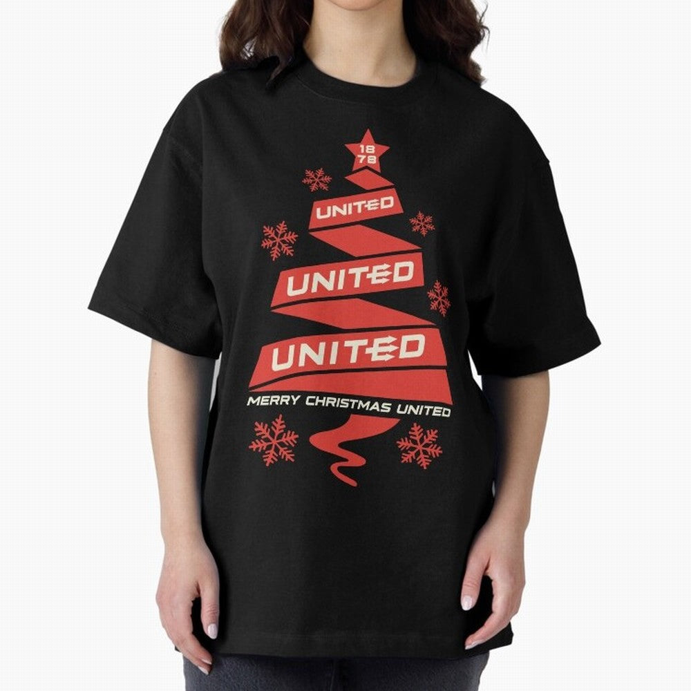 Manchester United Christmas Oversized T-Shirt Celebrate the Next Chapter of Global Football Passion for FIFA World Cup 2026 Group Stage, Driven by Messi, Neymar and Mbappe, Netherlands, Game Day Rituals, Football Legends, Country Pride and the Road