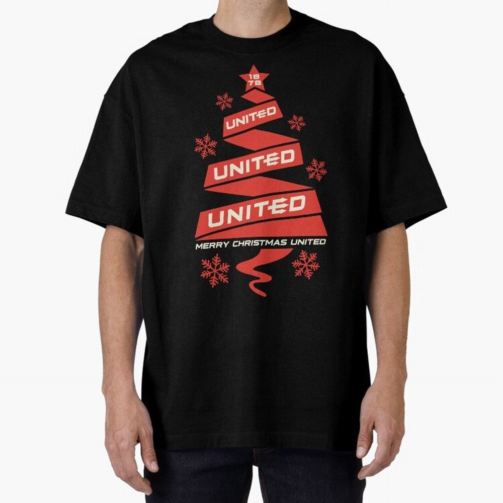 Manchester United Christmas Oversized T-Shirt Celebrate the Next Chapter of Global Football Passion for FIFA World Cup 2026 Group Stage, Driven by Messi, Neymar and Mbappe, Netherlands, Game Day Rituals, Football Legends, Country Pride and the Road