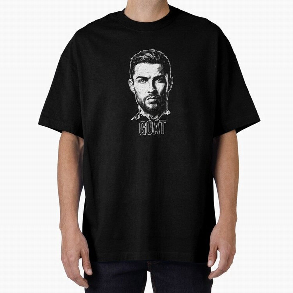 The G.O.A.T. ¨C Cristiano Ronaldo Legend Sketch Oversized T-Shirt Join Supporters Worldwide for the FIFA World Cup 2026 Journey through CR7 Highlights, England Pride, Stadium Chants, National Pride, Trophy Dreams and Unforgettable Football