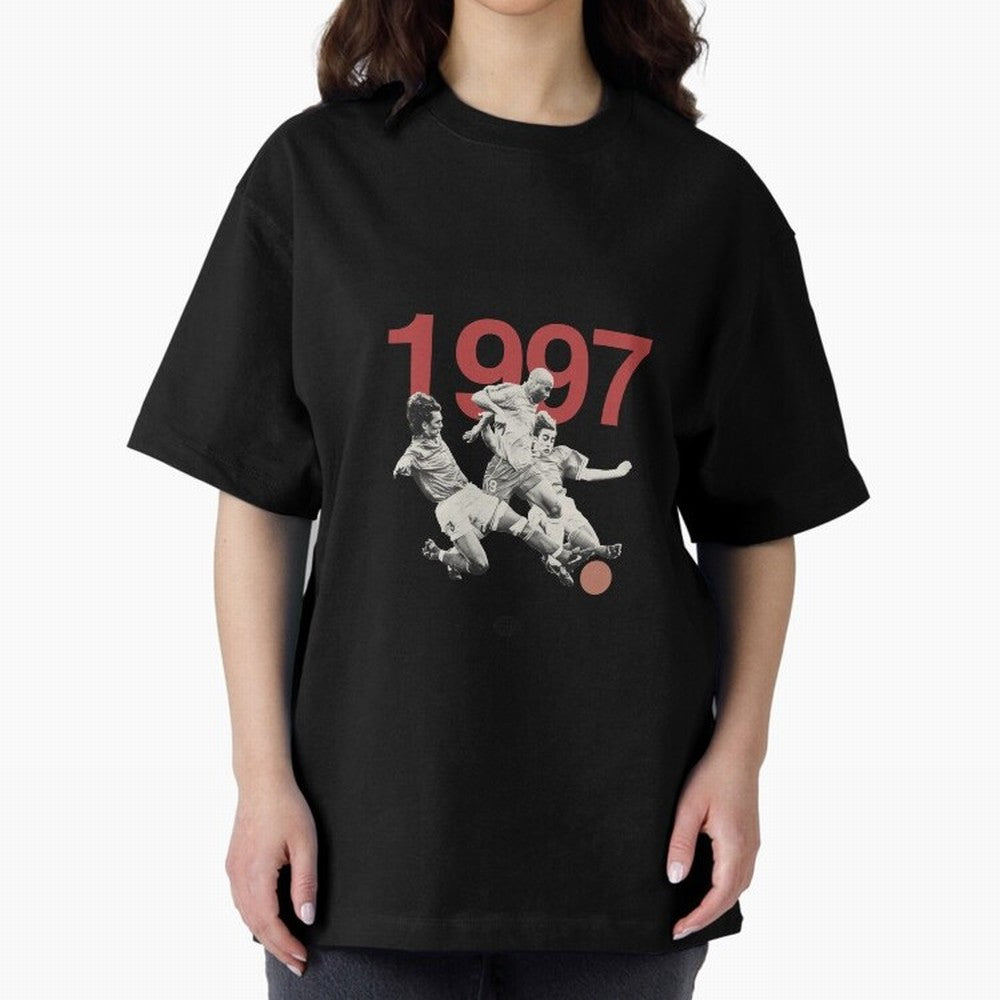 Ronaldo Maldini Cannavaro Tournoi de France 1997 Oversized T-Shirt Show Passion for the Stars of the FIFA World Cup 2026 Journey through Messi, CR7 and Mbappe Highlights, England Pride, Soccer Culture, Superstar Moments, National Team Dreams and