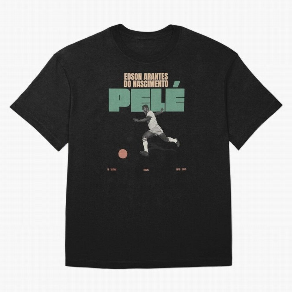 Pele Minimalist Oversized T-Shirt Refresh Global Football Passion for FIFA World Cup 2026 USA Canada Mexico, with Cristiano Ronaldo, Brazil, Portugal and Argentina, Goal Celebration Energy, Supporter Heritage, Football Icons and Worldwide