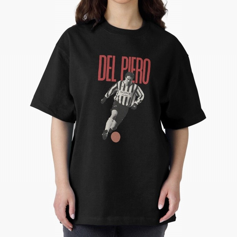 Alessandro Del Piero Minimalist Oversized T-Shirt Capture Stadium Memories from FIFA World Cup 2026 Group Stage Built around Neymar, Germany Energy, Classic Soccer Heritage, Championship Pressure, Fan Loyalty and International Pride; Perfect for