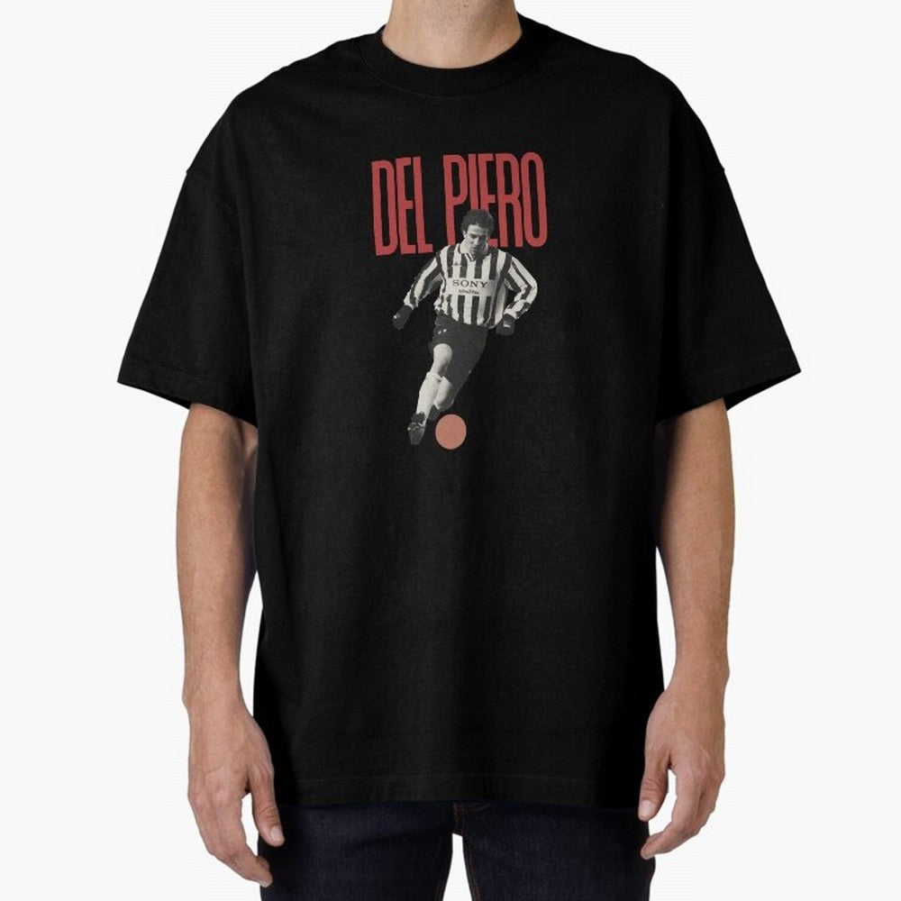 Alessandro Del Piero Minimalist Oversized T-Shirt Capture Stadium Memories from FIFA World Cup 2026 Group Stage Built around Neymar, Germany Energy, Classic Soccer Heritage, Championship Pressure, Fan Loyalty and International Pride; Perfect for