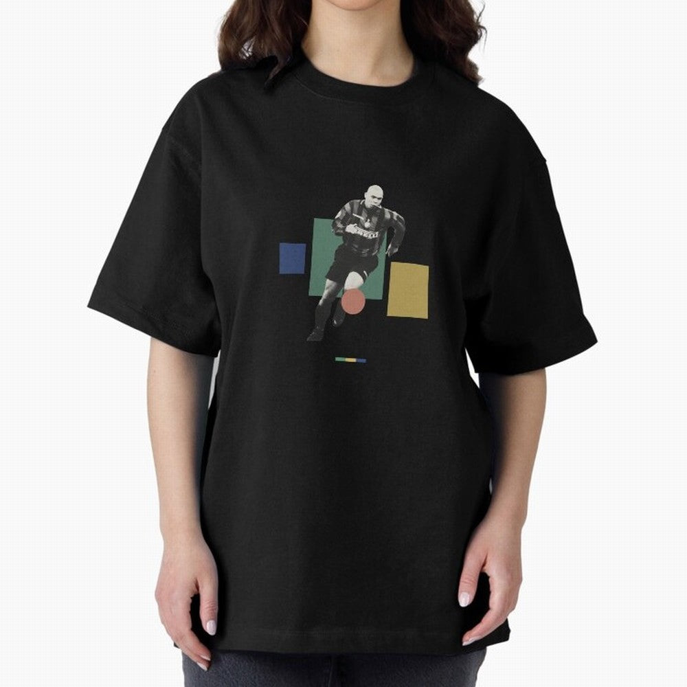 Ronaldo Nazario R9 Oversized T-Shirt Join the Global Buzz around Global Football Passion for FIFA World Cup 2026 USA Canada Mexico, Made for CR7 and Messi, France, Fan Favorite Moments, National Team Passion, Big Match Drama and Soccer History;