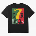 Portugal The Goat CR 7 World Cup 2026 Oversized T-Shirt Honor the FIFA World Cup 2026 USA Canada Mexico Journey through Haaland and Mbappe Highlights, France Pride, Goal Celebration Energy, Supporter Heritage, Football Icons and Worldwide