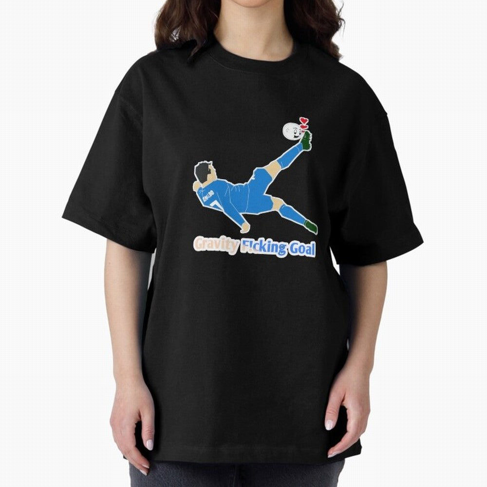 Cristiano Ronaldo Bicycle kick Oversized T-Shirt Celebrate the FIFA World Cup 2026 USA Canada Mexico Journey through Cristiano Ronaldo, Haaland and CR7 Highlights, Brazil, Portugal and Argentina Pride, Championship Spirit, Famous Goals, Roaring