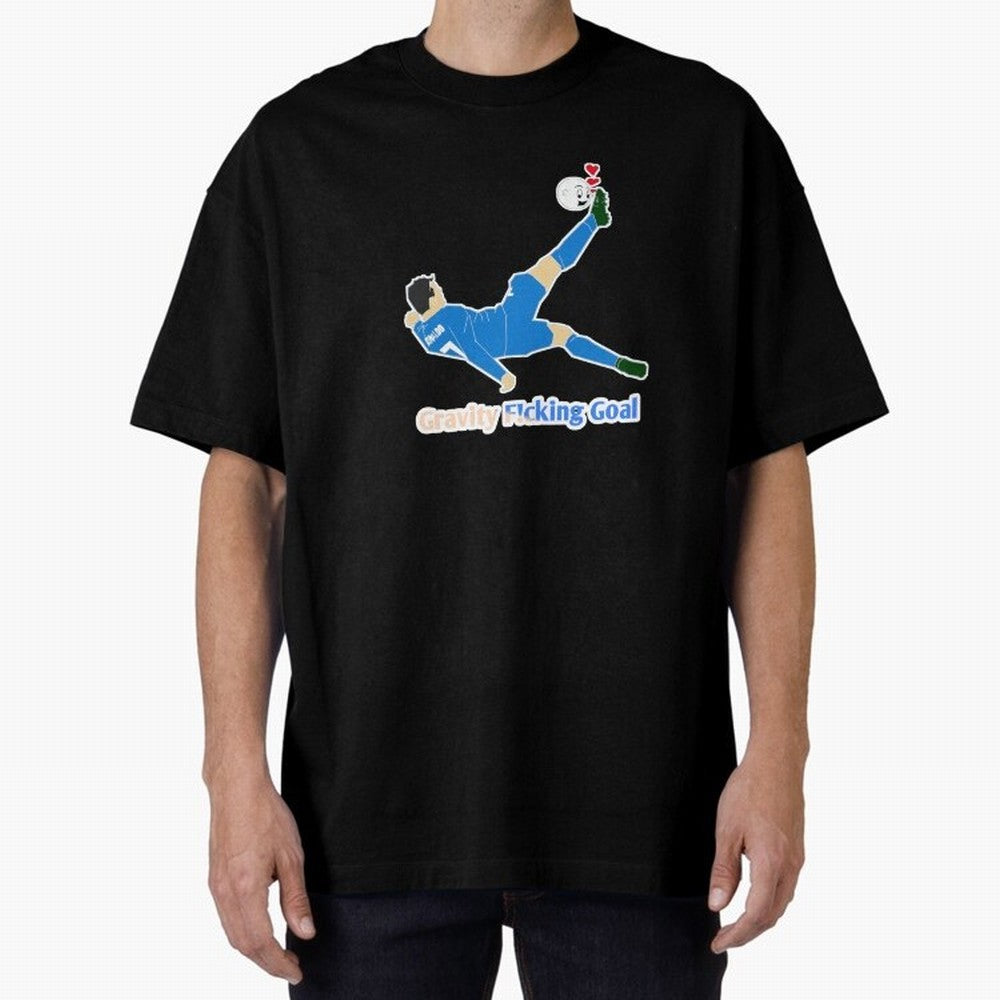 Cristiano Ronaldo Bicycle kick Oversized T-Shirt Celebrate the FIFA World Cup 2026 USA Canada Mexico Journey through Cristiano Ronaldo, Haaland and CR7 Highlights, Brazil, Portugal and Argentina Pride, Championship Spirit, Famous Goals, Roaring