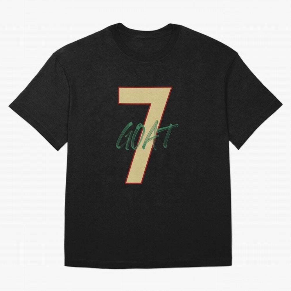 Cristiano Ronaldo 7 GOAT Football Legend Poster Art Oversized T-Shirt Celebrate Football Heritage in the FIFA World Cup 2026 Group Stage Journey through Mbappe and Neymar Highlights, Spain Pride, Football Festival Excitement, Trophy Ambitions,
