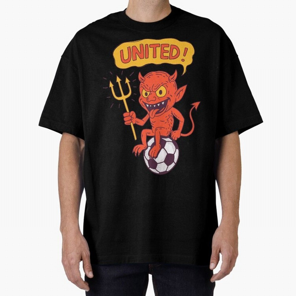 Manchester United The Red Devils Oversized T-Shirt Celebrate Football Dreams Across the FIFA World Cup 2026 USA Canada Mexico Journey through Mbappe Highlights, Argentina, France and Brazil Pride, Worldwide Fan Energy, Dramatic Goals, Stadium