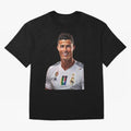 smiling Cristiano Ronaldo Oversized T-Shirt Show Your Love for FIFA World Cup 2026 Group Stage Spirit, with Netherlands, Mbappe and Neymar, Goal Celebration Energy, Supporter Heritage, Football Icons and Worldwide Tournament Joy; Ideal for