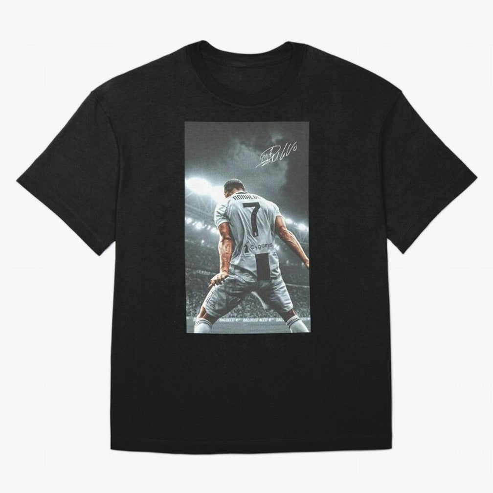 Cristiano Ronaldo Celebration Oversized T-Shirt Get Ready for Global Football Passion for FIFA World Cup 2026, Built around Mbappe, France and Portugal, Stadium Memories, Football Loyalty, International Chants and Championship Tradition; Great for
