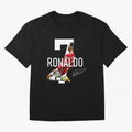 Cristiano Ronaldo - CR7 Oversized T-Shirt Represent the Passion of Global Football Passion for FIFA World Cup 2026 USA Canada Mexico, Capturing Neymar, Haaland and Cristiano Ronaldo, England, France and Netherlands, Goal Celebration Energy,
