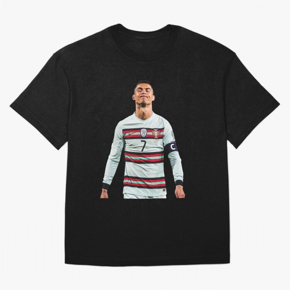 Cristiano Ronaldo Design Oversized T-Shirt Relive Match Day Hype around FIFA World Cup 2026 USA Canada Mexico, Cristiano Ronaldo, Haaland and CR7, England and Germany, Sports Nostalgia, International Competition, Famous Players and Unforgettable