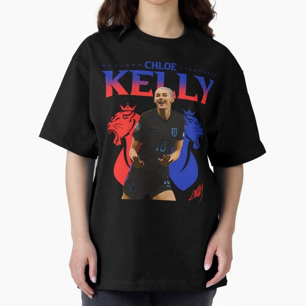 Chloe Kelly Oversized T-Shirt Spotlight the FIFA World Cup 2026 Journey through CR7 Highlights, Brazil Pride, Fan Favorite Moments, National Team Passion, Big Match Drama and Soccer History; Great for Supporters Who Love Legendary Players, National