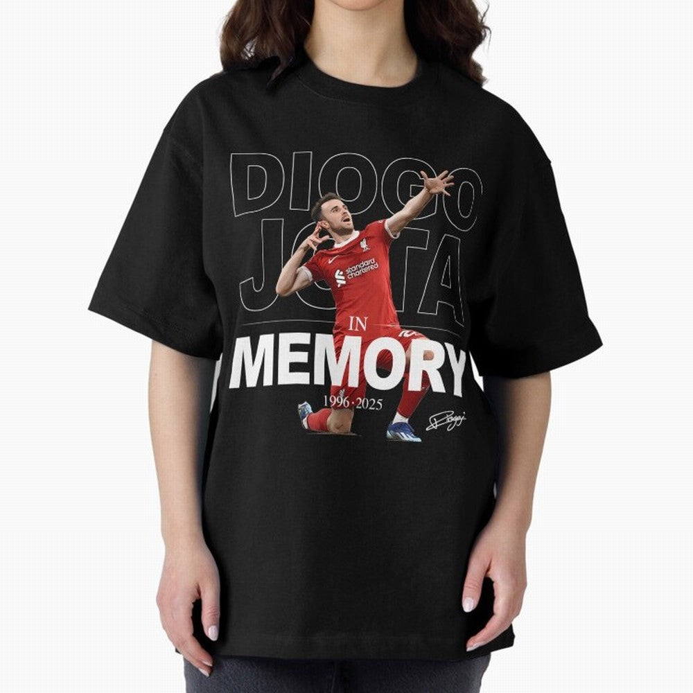 Diogo Jota In Memory Oversized T-Shirt Show Your Love for FIFA World Cup 2026 Built around Mbappe and Neymar, France and Portugal Energy, Football History, Final Match Energy, Crowd Noise and Once in a Lifetime Moments; Perfect for Supporters Who
