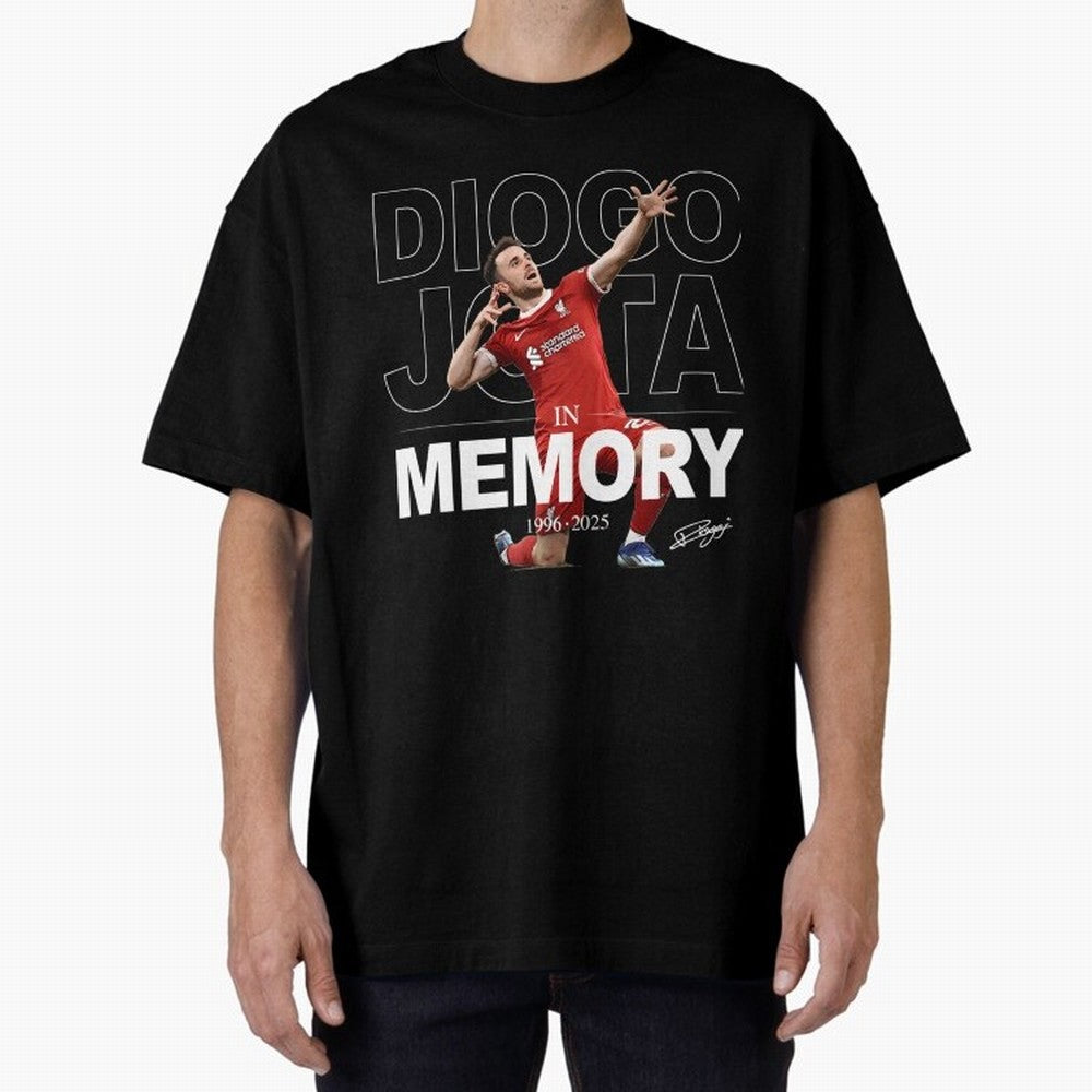 Diogo Jota In Memory Oversized T-Shirt Show Your Love for FIFA World Cup 2026 Built around Mbappe and Neymar, France and Portugal Energy, Football History, Final Match Energy, Crowd Noise and Once in a Lifetime Moments; Perfect for Supporters Who