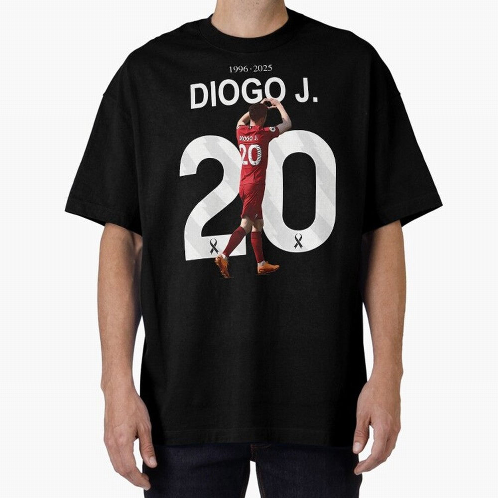 Diogo Jota Oversized T-Shirt Honor Champions and Dreams in the FIFA World Cup 2026 USA Canada Mexico Journey through Neymar, Haaland and Cristiano Ronaldo Highlights, England, France and Netherlands Pride, Goal Celebration Energy, Supporter