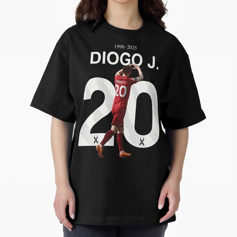 Diogo Jota Oversized T-Shirt Honor Champions and Dreams in the FIFA World Cup 2026 USA Canada Mexico Journey through Neymar, Haaland and Cristiano Ronaldo Highlights, England, France and Netherlands Pride, Goal Celebration Energy, Supporter