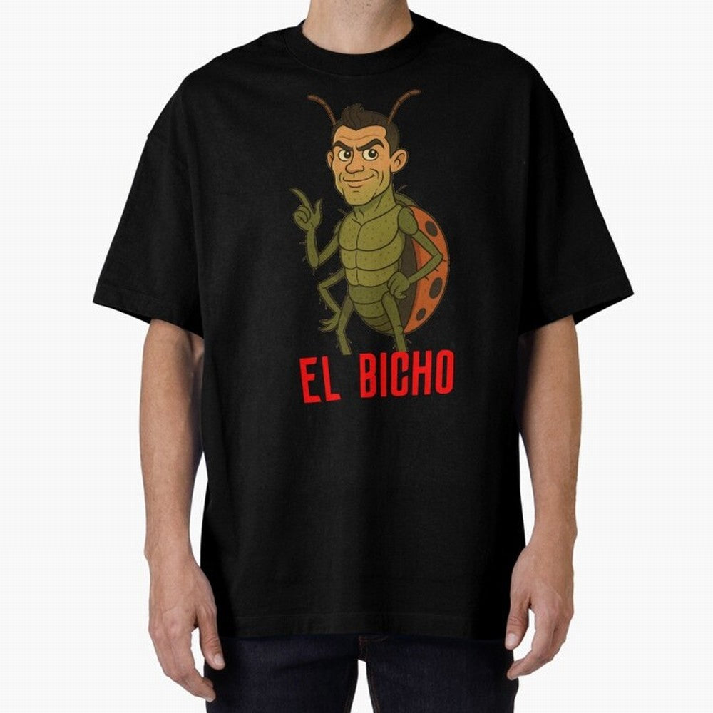 Ronaldo - El Bicho Oversized T-Shirt Support Your Favorite Stars during the FIFA World Cup 2026 Journey through Neymar Highlights, Spain and Netherlands Pride, Game Day Rituals, Football Legends, Country Pride and the Road to the Final; Made for
