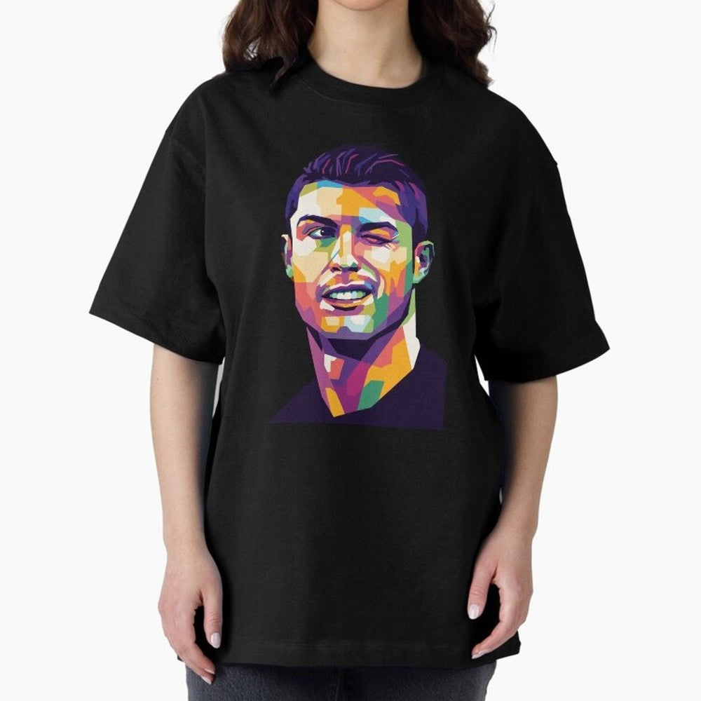 Cristiano Ronaldo Oversized T-Shirt Bring Stadium Energy to Match Day Hype around FIFA World Cup 2026, Haaland, Germany, Soccer Culture, Superstar Moments, National Team Dreams and Competitive Fire; Ideal for Passionate Fans Who Love Underdog