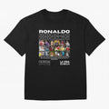 Cristiano Ronaldo CR7 Collage Oversized T-Shirt Show Fan Pride Across the FIFA World Cup 2026 Group Stage Journey through CR7 Highlights, France and Portugal Pride, Retro Football Energy, Iconic Rivalries, Trophy Chase Drama and Stadium Atmosphere;