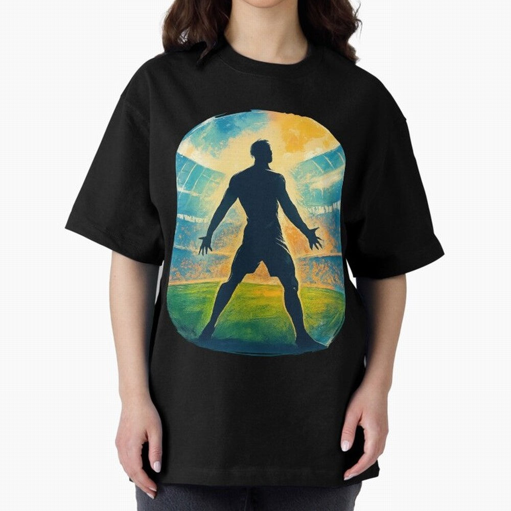 Cristiano Ronaldo CR7 Oversized T-Shirt Fuel the FIFA World Cup 2026 Journey through Neymar Highlights, Brazil, Portugal and Argentina Pride, Sports Nostalgia, International Competition, Famous Players and Unforgettable Victories; Made for