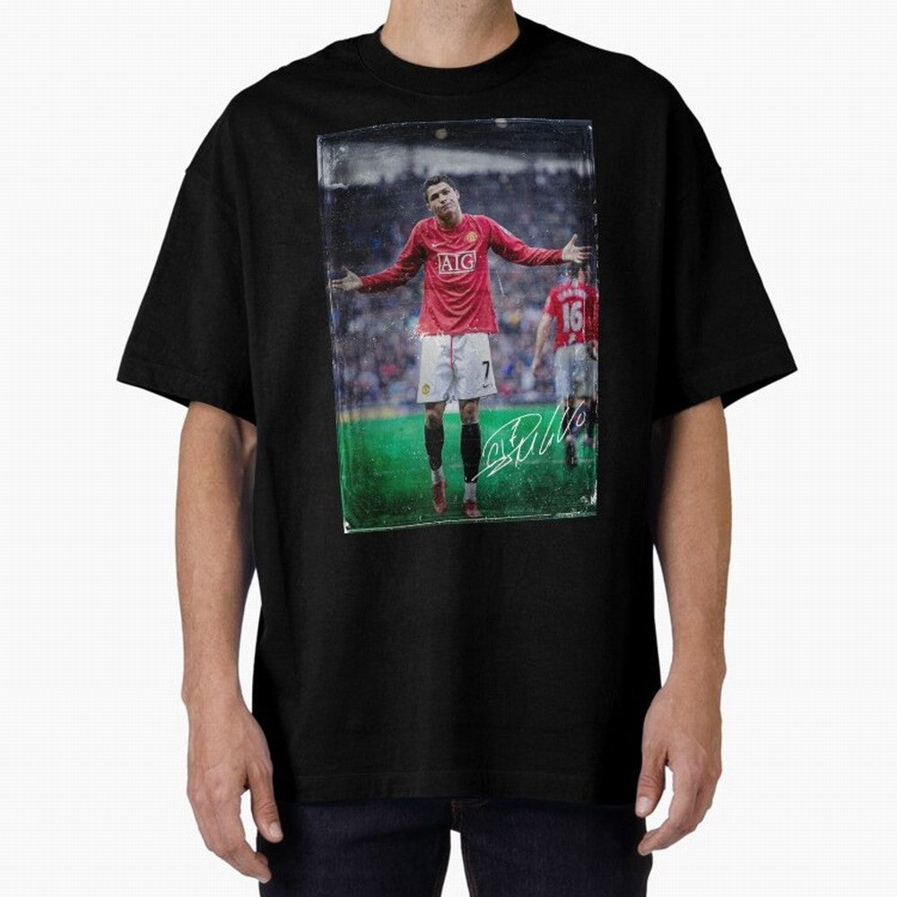 Cristiano Ronaldo Oversized T-Shirt Celebrate the Next Chapter of Match Day Hype around FIFA World Cup 2026, Haaland, England, France and Netherlands, Goal Celebration Energy, Supporter Heritage, Football Icons and Worldwide Tournament Joy; Ideal