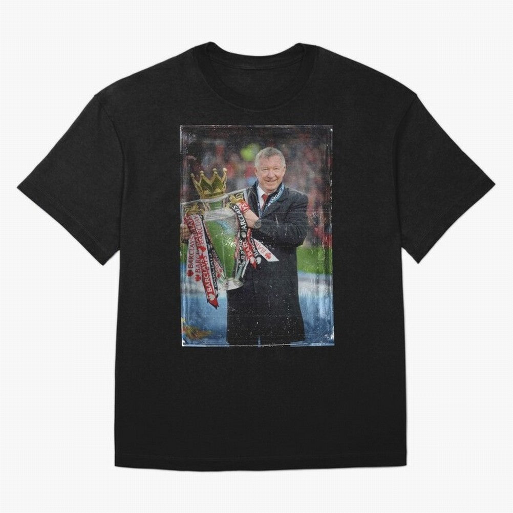 Sir Alex Ferguson Champion Oversized T-Shirt Celebrate Football Heritage in Match Day Hype around FIFA World Cup 2026 Group Stage, Mbappe, Netherlands, Worldwide Fan Energy, Dramatic Goals, Stadium Lights and Championship Celebrations; Perfect for