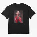 Cristiano Ronaldo Oversized T-Shirt Relive FIFA World Cup 2026 Centered on CR7 and Messi, Spain Energy, Vintage Soccer Flavor, Modern Football Stars, National Flags and Final Night Emotion; Built for Supporters Chasing Trophy Dreams, Final Match