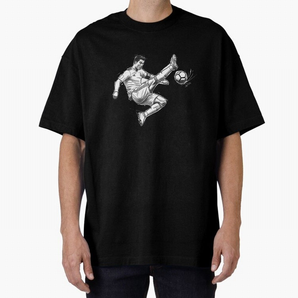 The King: Cristiano Ronaldo Oversized T-Shirt Celebrate Classic Football Spirit in Match Day Hype around FIFA World Cup 2026, Cristiano Ronaldo, Haaland and CR7, Argentina and Brazil, Global Supporter Spirit, Legendary Goals, National Colors and