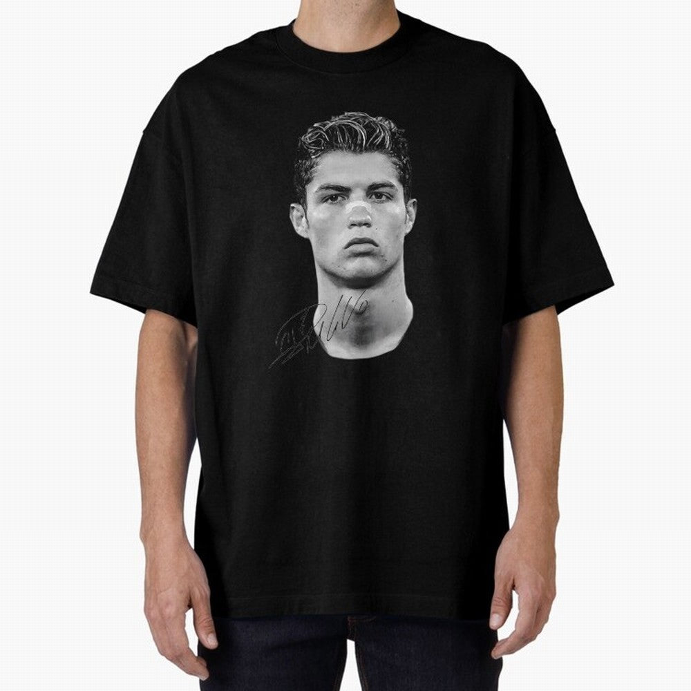 Cr7 - Streetwear Clothing Oversized T-Shirt Enjoy the Biggest Football Party of Global Football Passion for FIFA World Cup 2026 Group Stage, Centered on Messi and Cristiano Ronaldo, England, Match Day Excitement, Supporter Culture, Golden Goals and