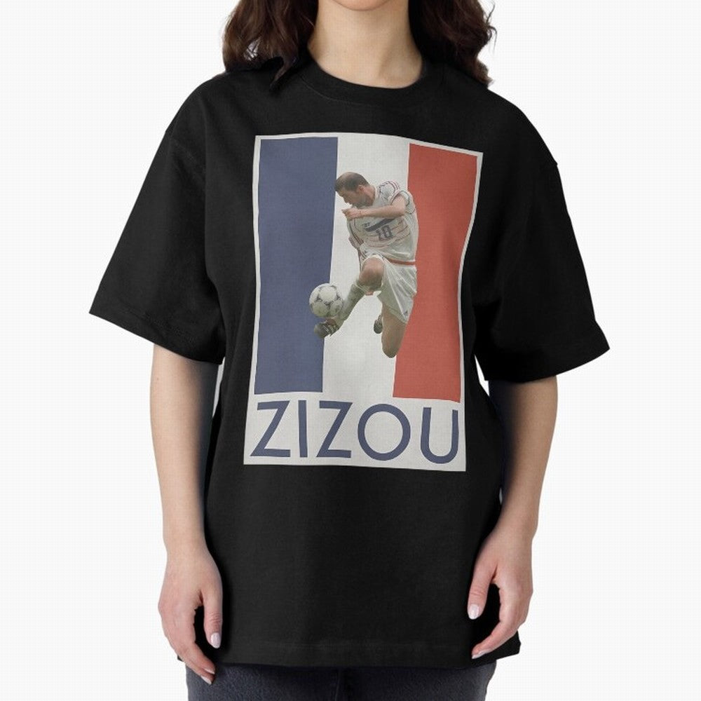 Football - Zidane Oversized T-Shirt Bring International Match Energy to FIFA World Cup 2026 for Fans of Mbappe and Spain, Bringing Stadium Chants, National Pride, Trophy Dreams and Unforgettable Football Memories; Great for Watch Parties, Sports