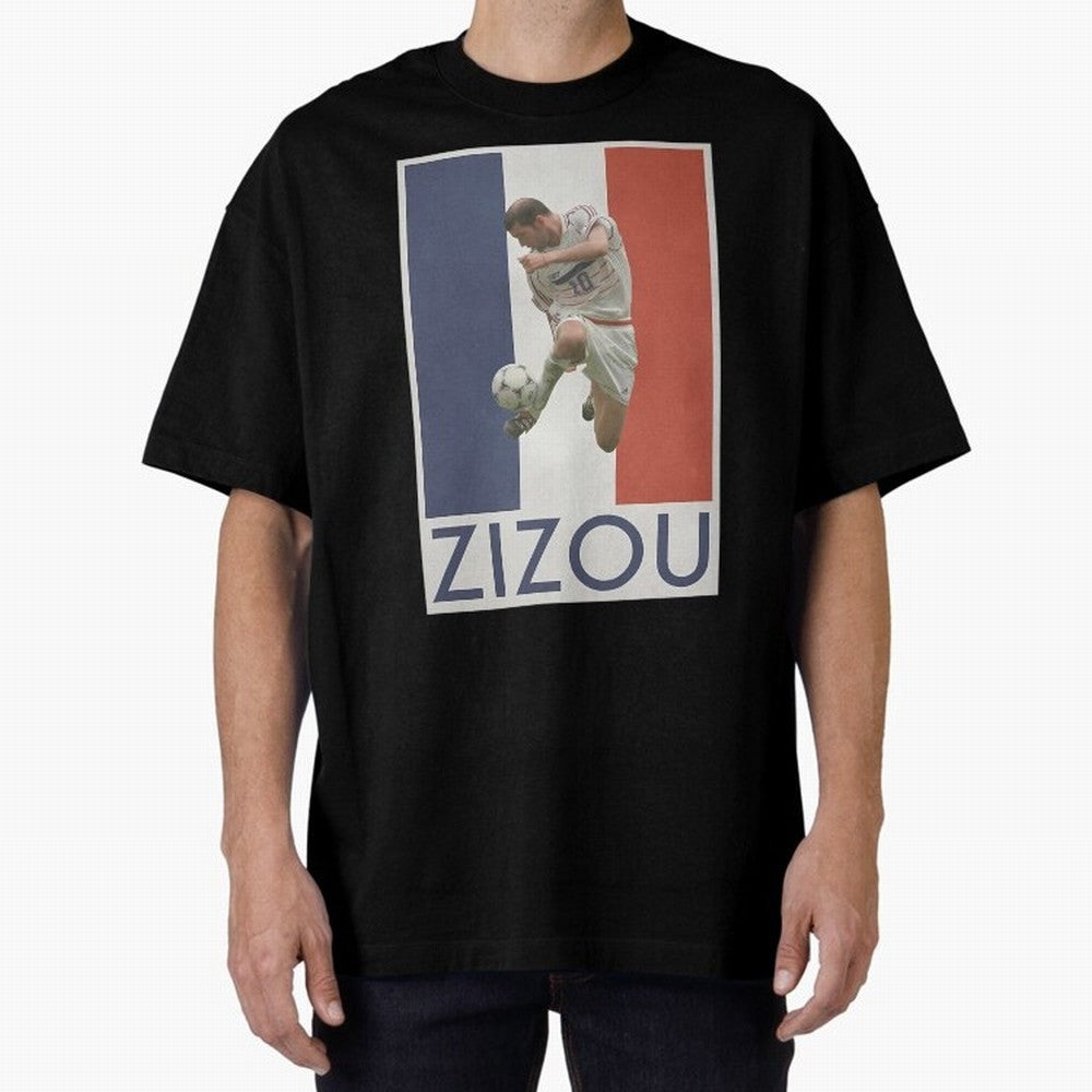 Football - Zidane Oversized T-Shirt Bring International Match Energy to FIFA World Cup 2026 for Fans of Mbappe and Spain, Bringing Stadium Chants, National Pride, Trophy Dreams and Unforgettable Football Memories; Great for Watch Parties, Sports