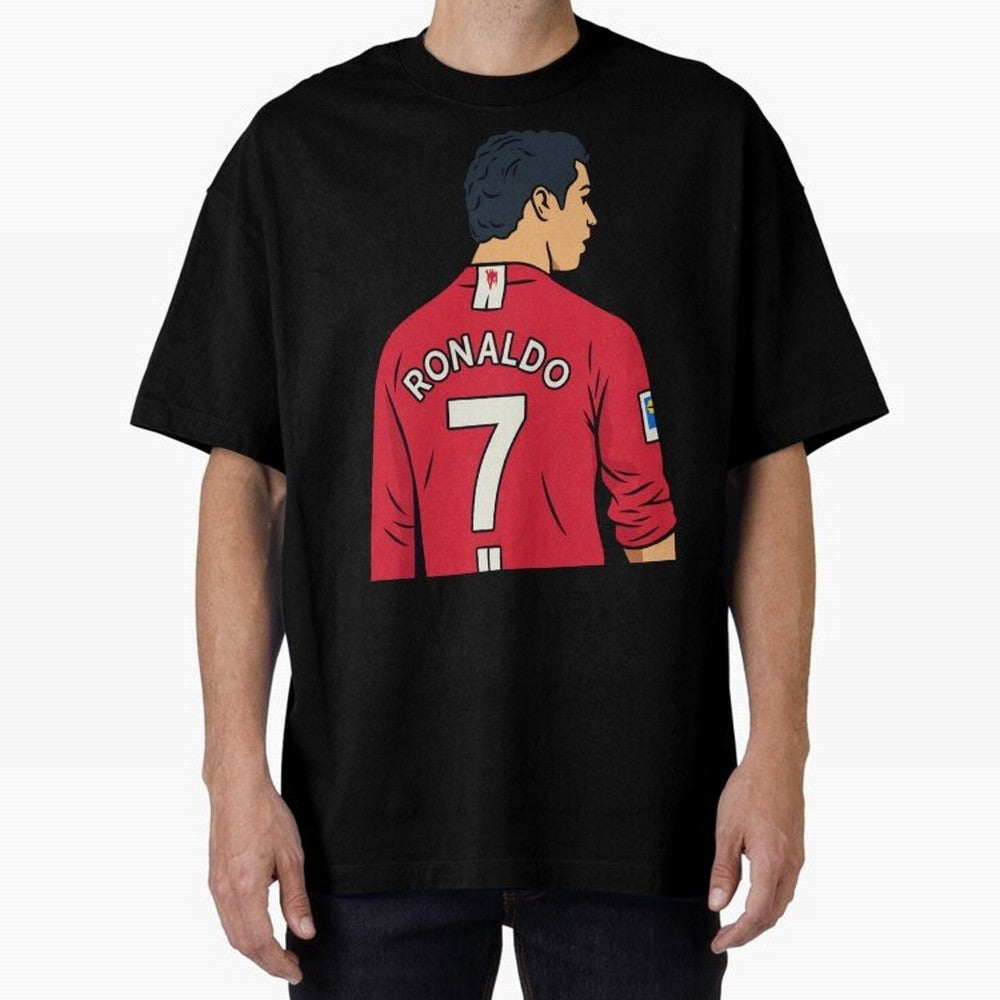 Cristiano Ronaldo Oversized T-Shirt Join Supporters Worldwide for Global Football Passion for FIFA World Cup 2026, Inspired by Messi, Neymar and Mbappe, England, Football Passion, Legendary Performances, Festival Vibes and Supporter Community; Made